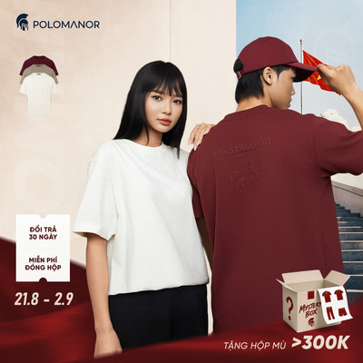 Áo thun nam cao cấp GALOR, BST STALLION vải Cotton 2C, sang trọng - POLOMANOR