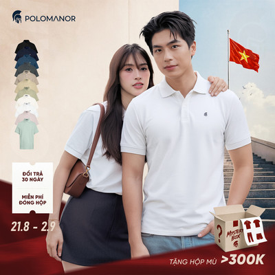[DEAL LỄ 2/9] [BEST SELLER] Áo polo nam BASIC SYMBOL, POLO QUỐC DÂN vải cá sấu cotton interlock - POLOMANOR