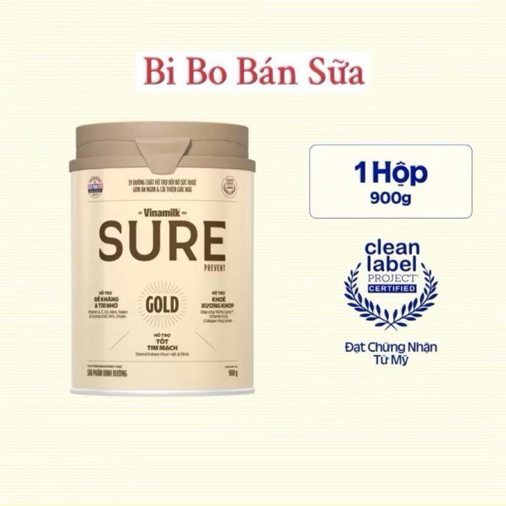 Sữa Bột Vinamilk Sure Prevent Gold - Lon 900g