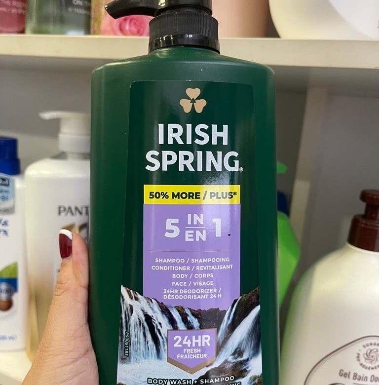 Sữa tắm Irish Spring Original 2 in 1 -887ml của Mỹ