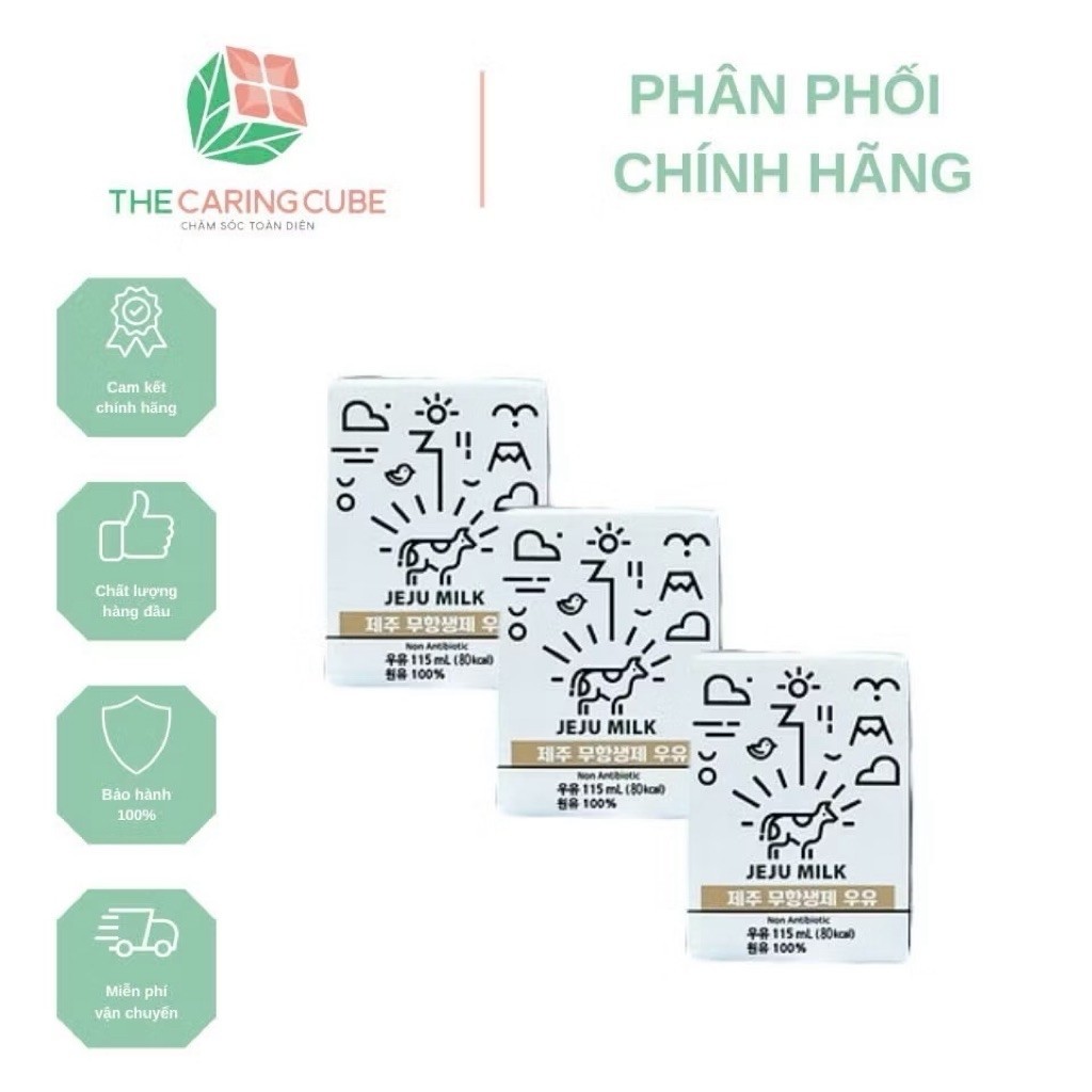 JEJU MILK-Sữa tươi giàu hàm lượng canxi_The Caring Cube