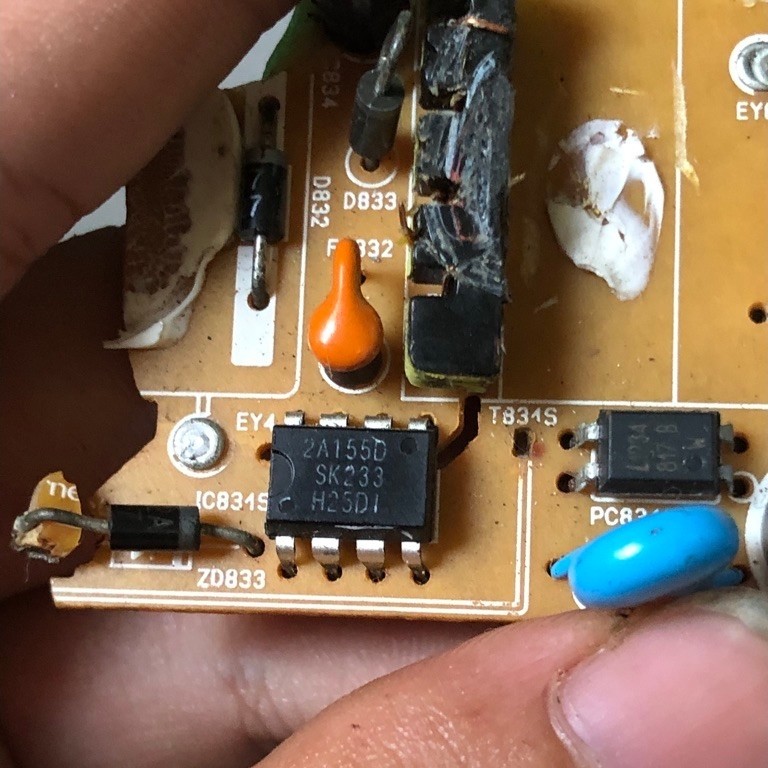 (Tháo board) IC nguồn sanken 2a155d Str2a155d thay thees cho 2a153d str2a153d