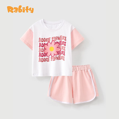   Bộ thun ngắn tay bé gái Rabity 960.901