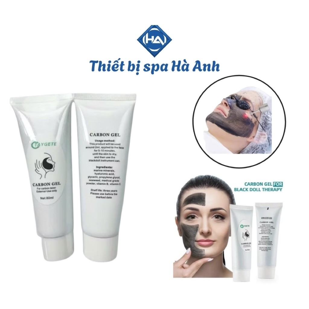 Than carbon kiềm dầu thu nhỏ lỗ chân lông  dùng cho máy laze