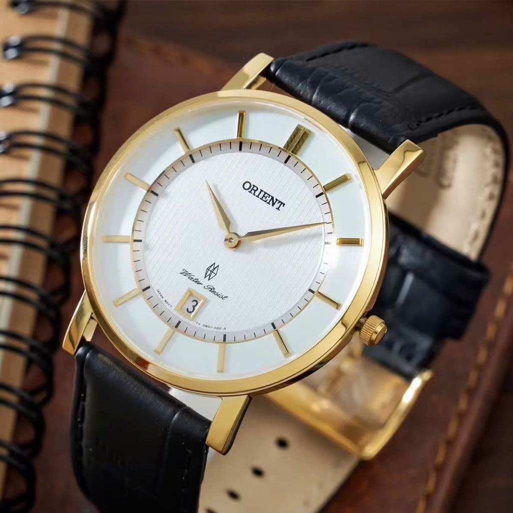 [Chính Hãng 100%] Đồng Hồ Orient CLASSIC FGW01002W0 Máy Pin (Quartz) Kính Sapphire Siz 38mm Dây Da F