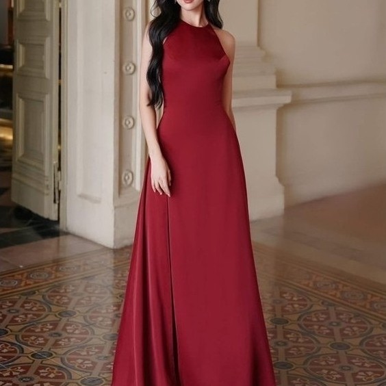 [Pass] OLIB studios - Cerasoides Dress đầm maxi lụa thanh lịch
