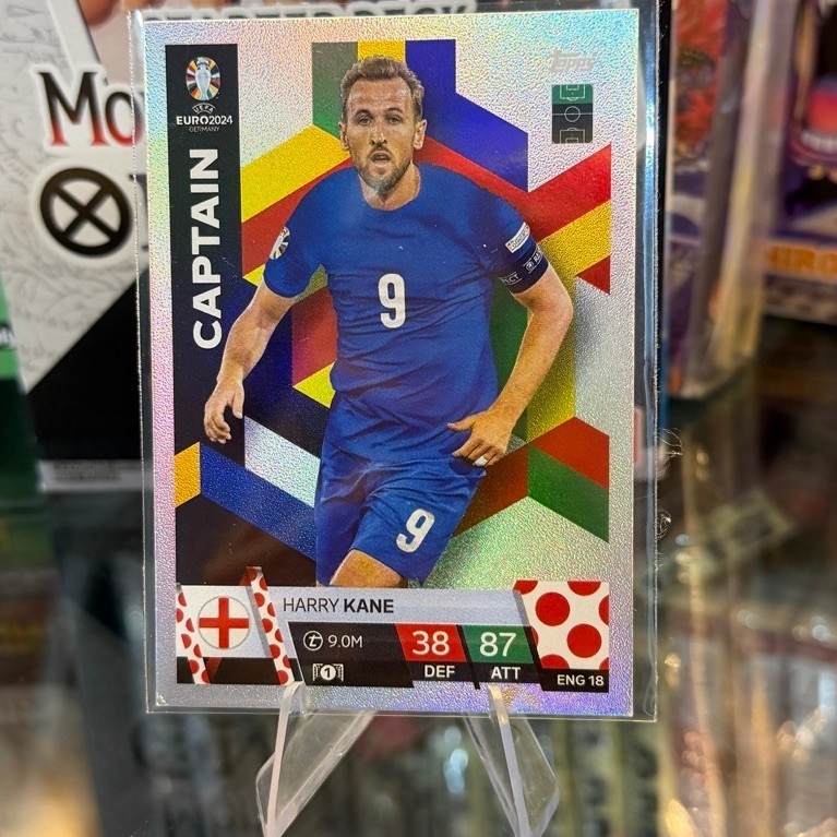 Thẻ cầu thủ Harry Kane Match Attax Euro 2024 Áo Tuyển Anh CAPTAIN