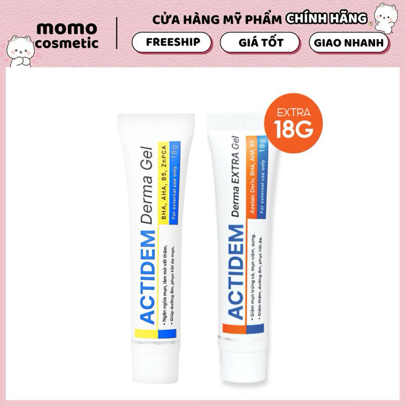 Gel giảm mụn, mờ thâm Actidem Derma Gel/ Extra Gel 18g
