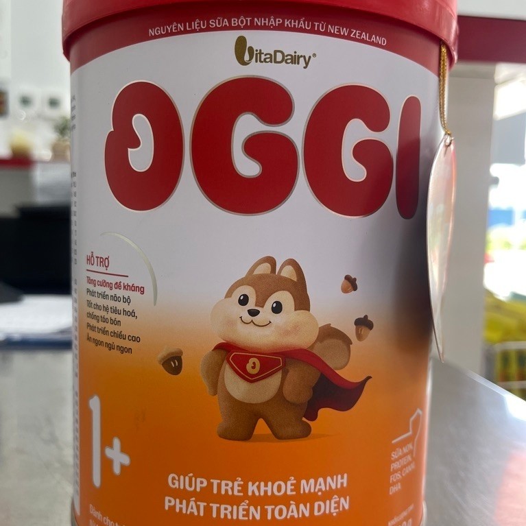 Sữa Oggi 1+ VitaDairy 900g - Sữa Bột Cho Bé 1-2 Tuổi, Tăng Đề Kháng &Phát Triển Toàn Diện