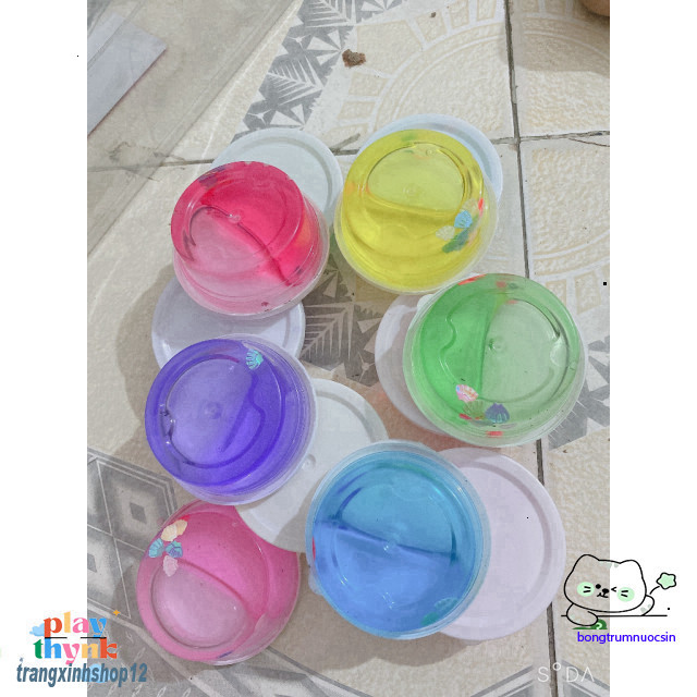 Sinh ra Giả Mối Ma Quái Bộ 12 hộp Slime Màu Mới Hoặc: Bộ Slime Màu Sắc Ma Quái Cho Trẻ Em - Bộ 12 Hộ