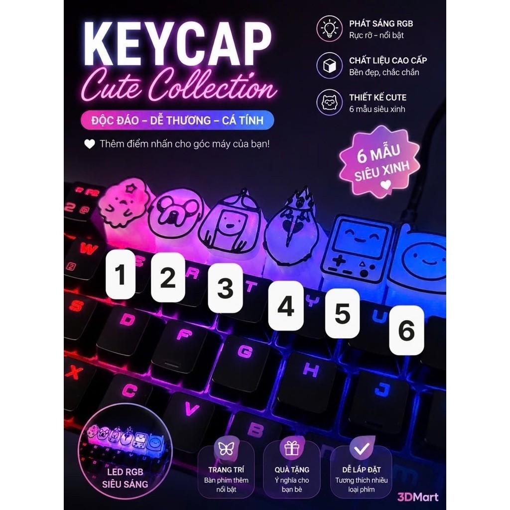 KeyCap Adventure Time