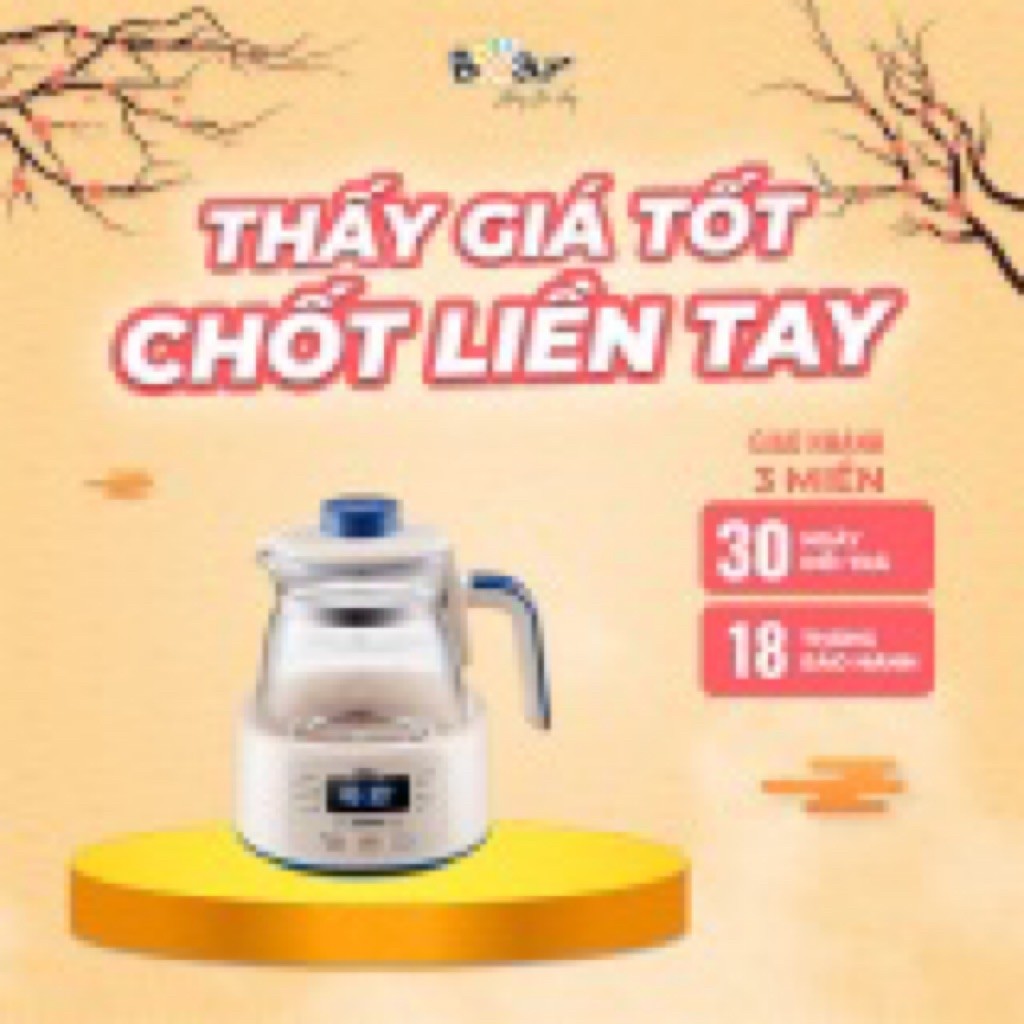 Máy đun hâm sữa Bear 1.2L TNQ-D12D1