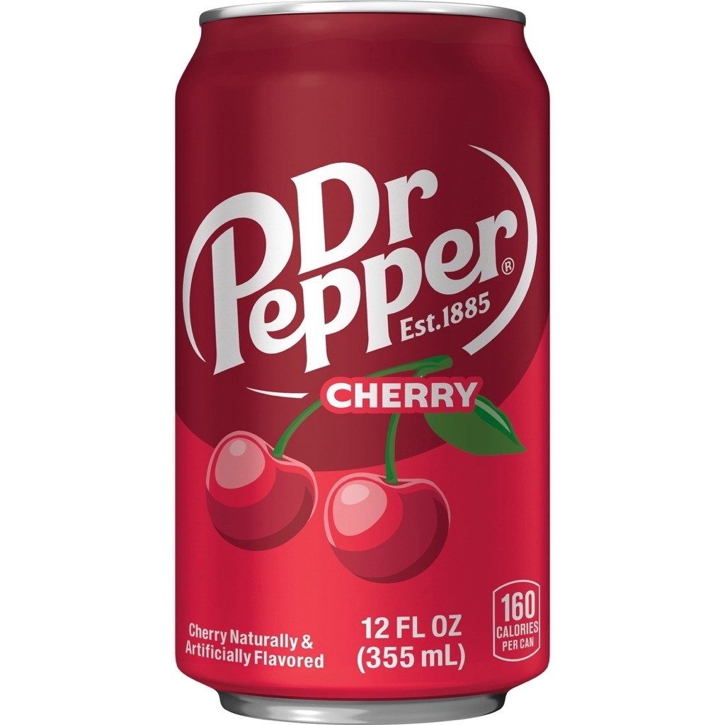 (dạte 03/27) Nước ngọt có gas vị chery Dr Pepper Cherry của Mỹ lốc 12 lon