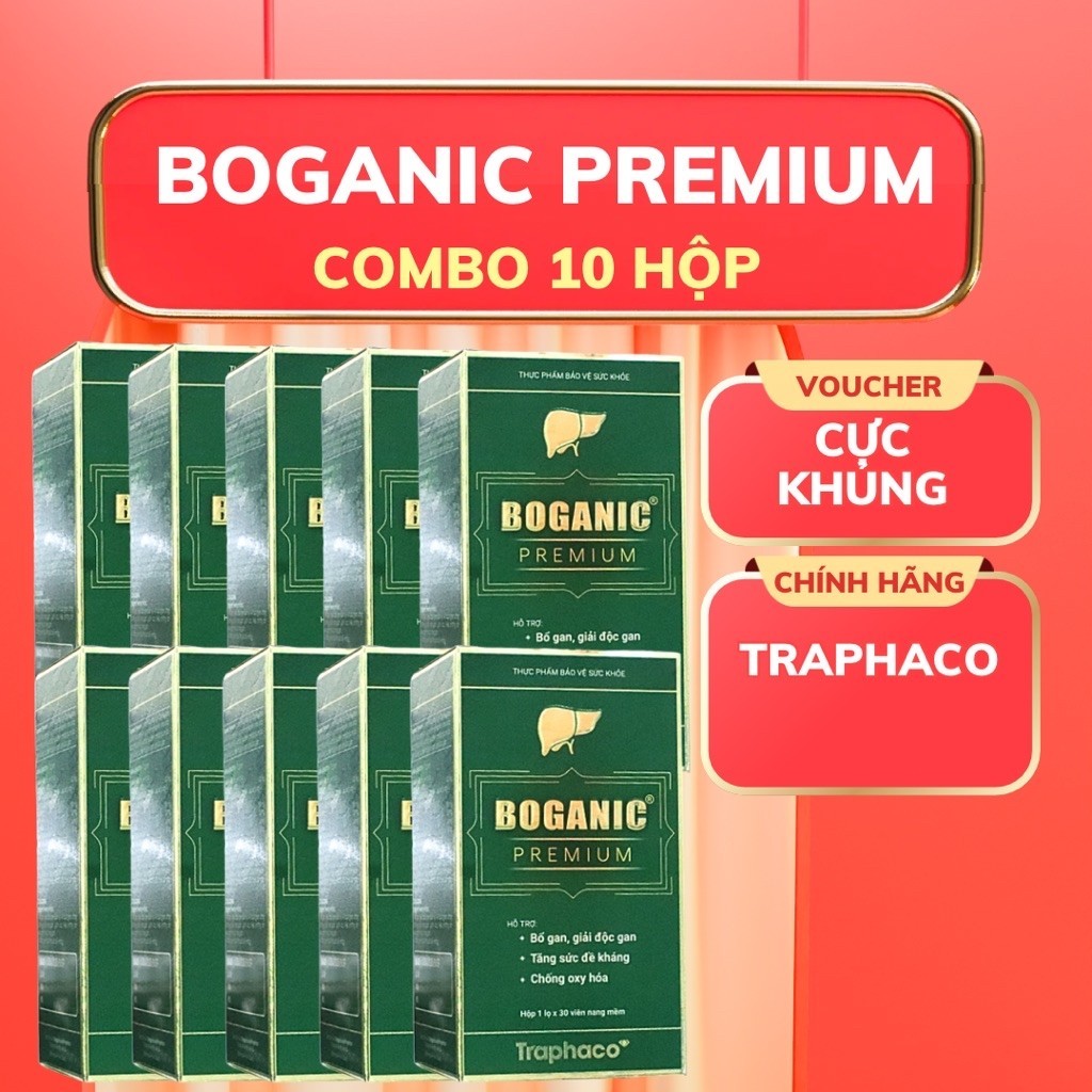 Combo 10 hộp Boganic premium