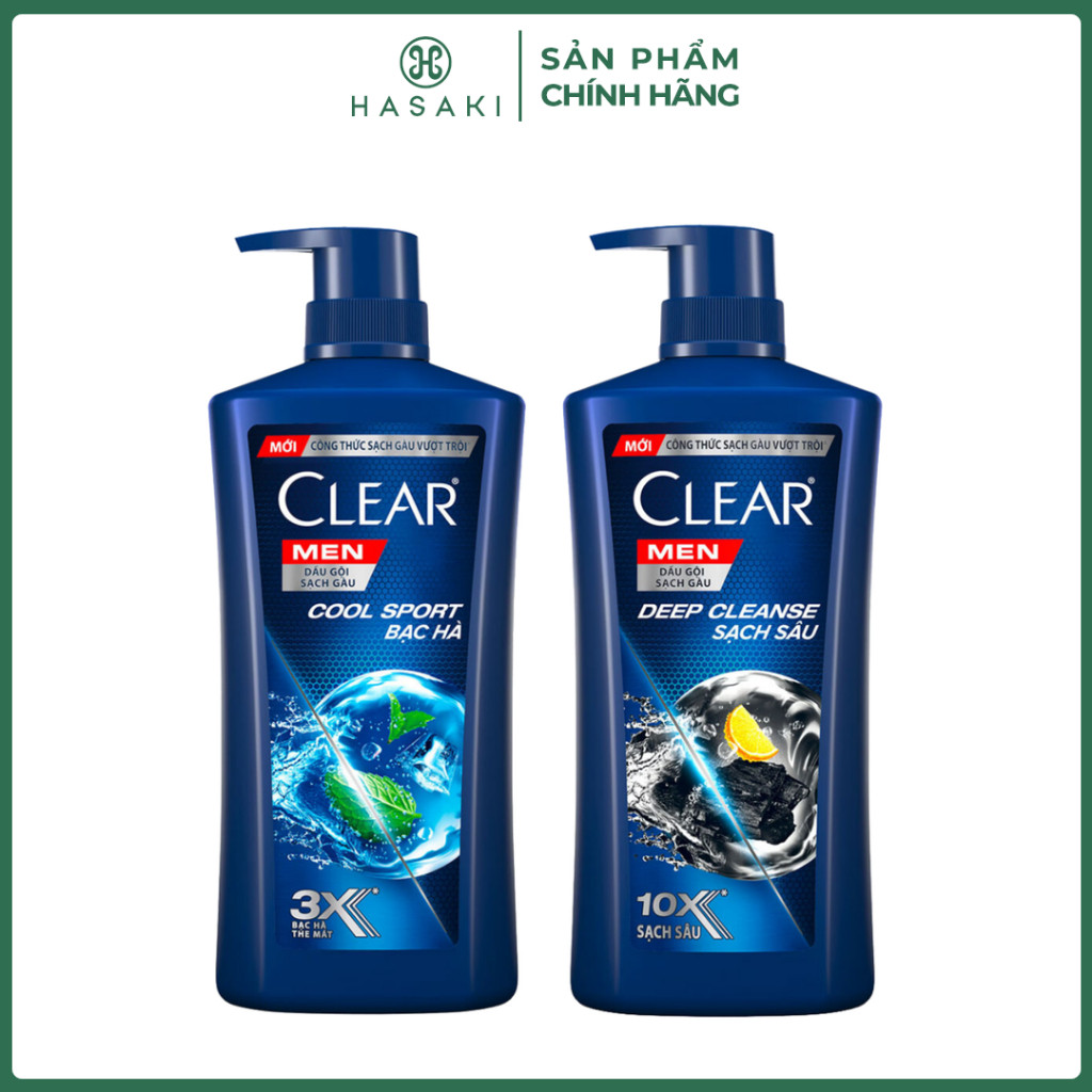Dầu Gội Clear Men Shampoo 630g