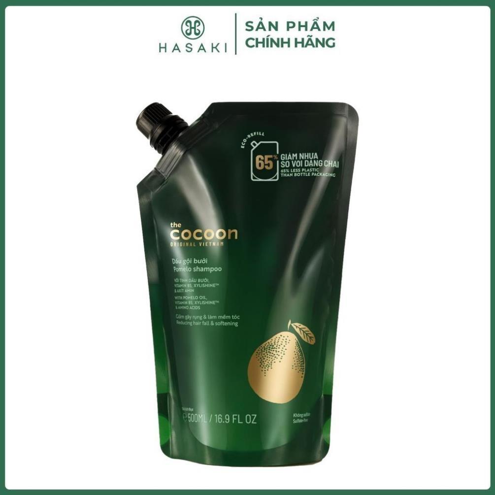 [DAILY] Túi Refill Dầu Gội Bưởi Cocoon Giảm Rụng & Hỗ Trợ Mọc Tóc 500ml Hasaki Sản Phẩm Chính Hãng