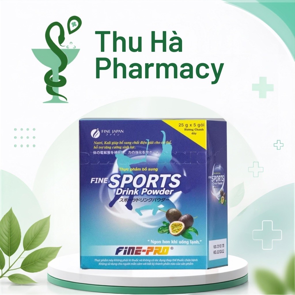 Oresol Fine sport Drink Powder Nước Uống Bù Điện Giải Nhật & prado sport drink power vị chanh leo