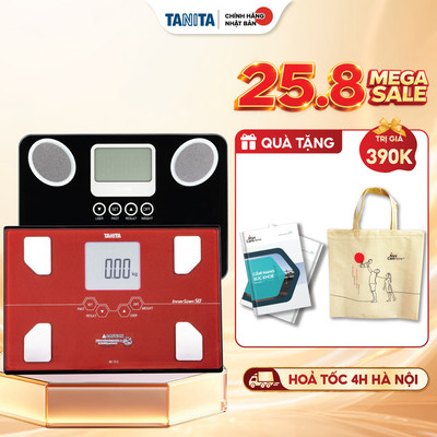 Cân điện tử sức khỏe phân tích chỉ số cơ thể Tanita BC-731 & BC-313 Nhật Bản tự nhận diện người dùng, chính xác, nhỏ gọn