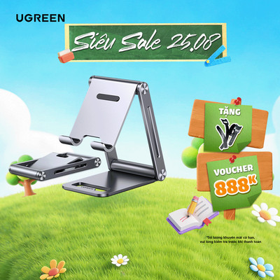 Giá đỡ điện thoại UGREEN LP263 | Tương thích điện thoại 4.7 - 7.2 inch | Khung kim loại | 80708 40393 50324