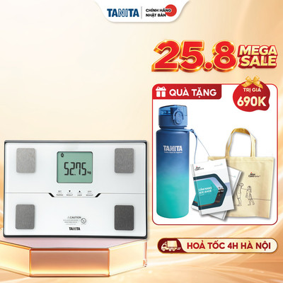 Cân Điện Tử Sức Khỏe, Cân Phân Tích 10 Chỉ Số Cơ Thể Tanita BC-402 Nhật Bản Kết Nối Điện Thoại Tự Nhận Diện Người Dùng