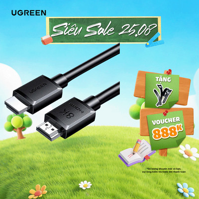 Cáp HDMI 2.1 1M-5M Ugreen HD175 | Hỗ trợ 8K@60Hz 48Gbps | Hỗ trợ HDR eARC | Bảo hành 18 tháng 1 đổi 1 45430