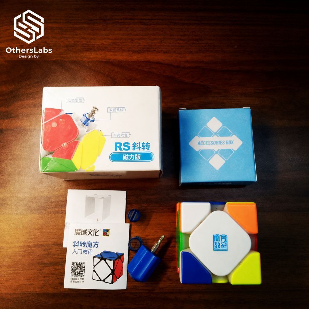 [Cũ ~97%] MoYu RS Skewb bản Primary mod Maglev | Fullbox phụ kiện.