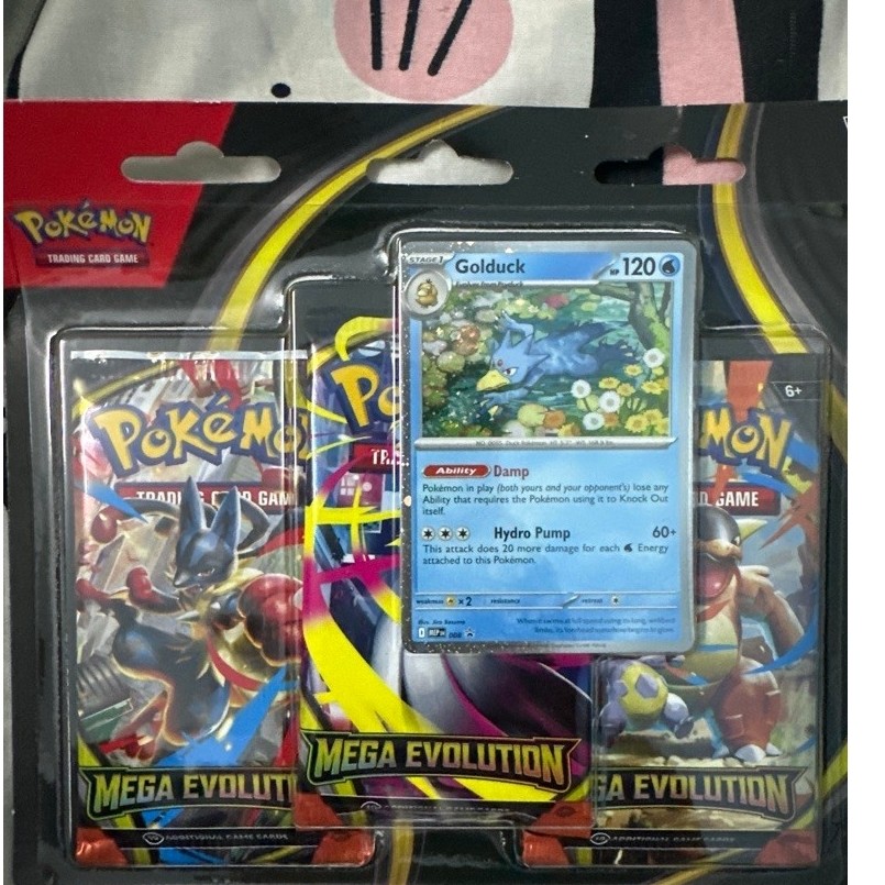 Blister Mega Evolutions Golduck Pokemon TCG chính hãng