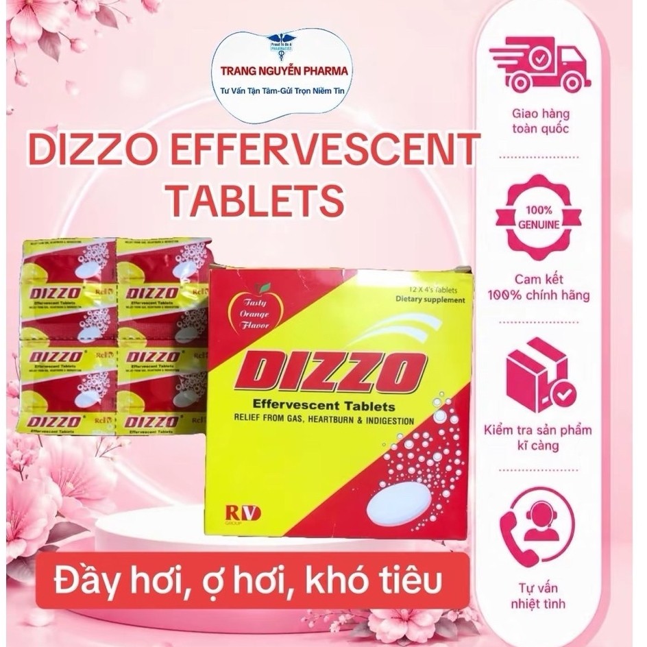 [Chính hãng ]DIZZO - Hỗ trợ tiêu hóa , đầy hơi , ợ hơi khó tiêu
