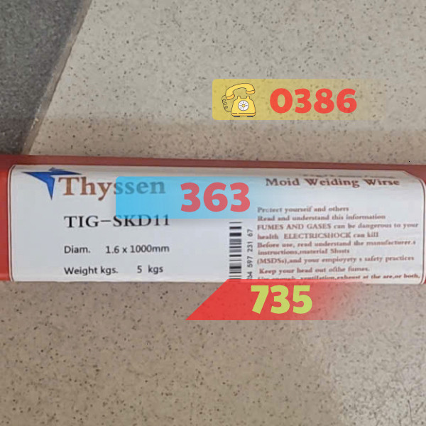 Que Hàn THYSSEN ER316L Dùng Cho Hàn Laser