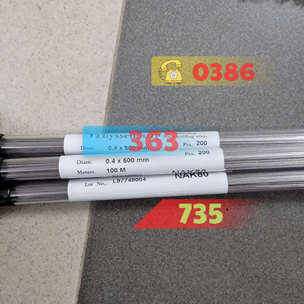 Dây Hàn Laser ER316L THYSSEN 0.8mm x 500mm