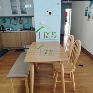 Set bàn ăn Akira ghế bench giá rẻ (Freeship 1 số kv nt HCM cũ)