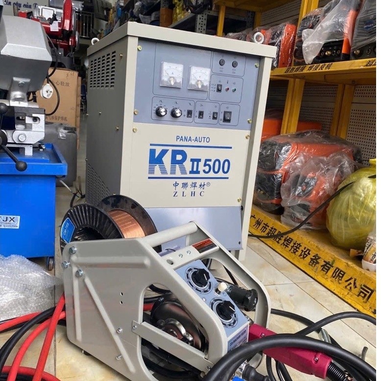 MÁY HÀN MIG NBC -KR500A-MÁY CƠ 380V -HÀN DÂY 15KG TỪ 0.8MM ĐẾN 1.6MM ĐỦ BỘ ĐẦU CẤP DỜI CÁP 5M