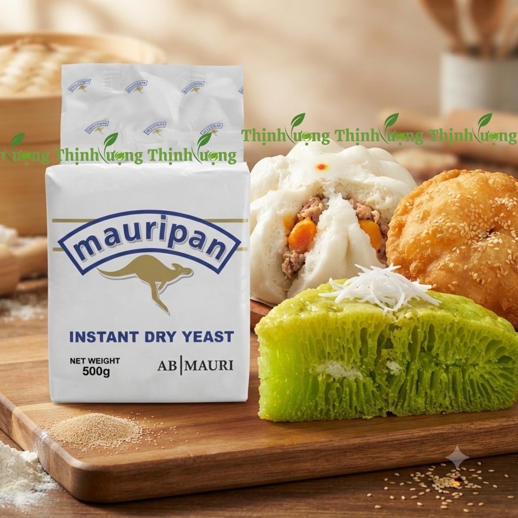 Thùng 10KG Men Khô Ngọt Mauri Gói 500G - Men Làm Bánh - Instant Yeast Mauri