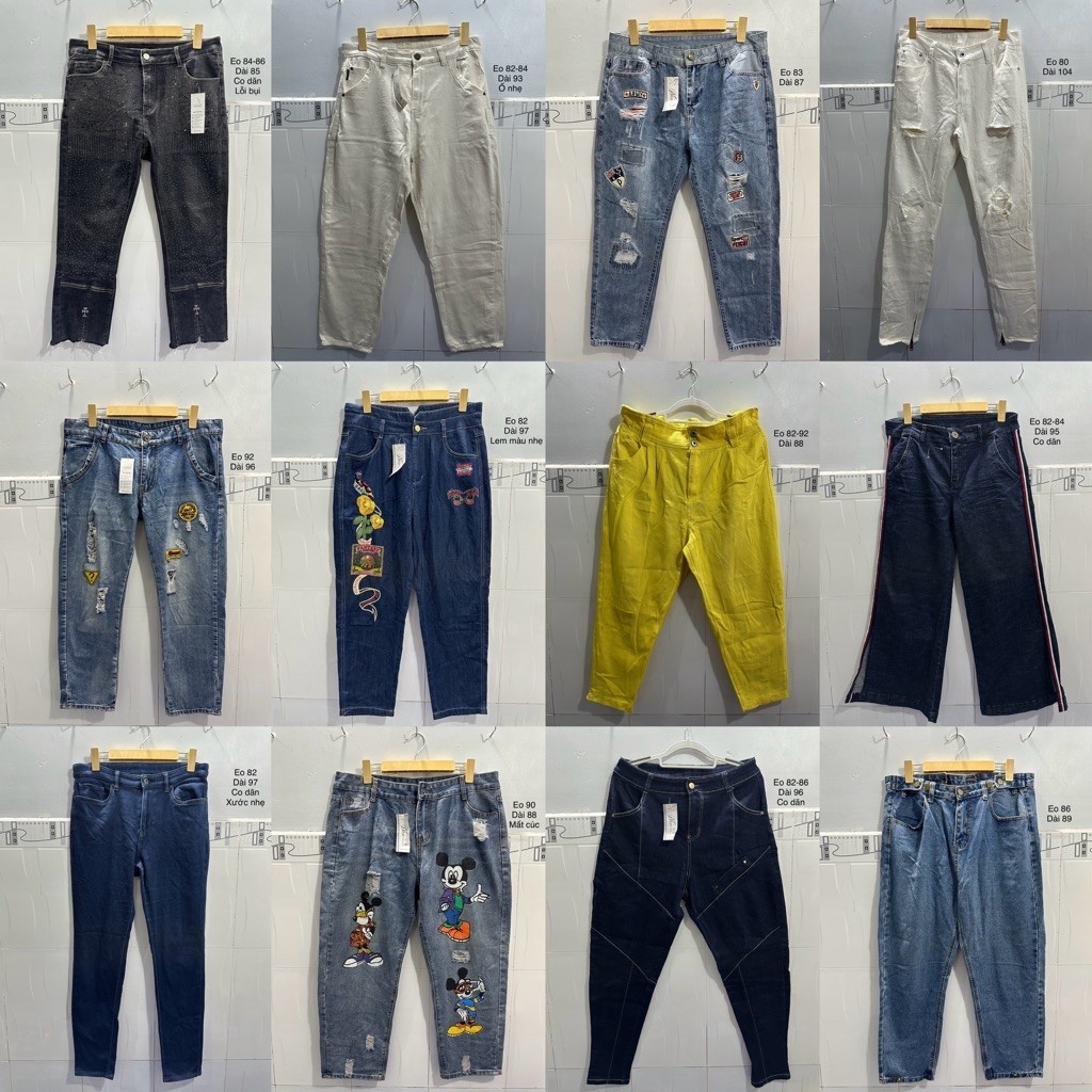 Quần Jean Nữ 2hand Bigsize eo 80-100 Thanh lý 🍒| SCG 2HAND