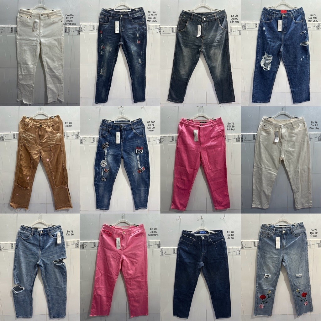 Quần Jean Nữ 2hand size L eo 76-78 Thanh lý 🍒| SCG 2HAND