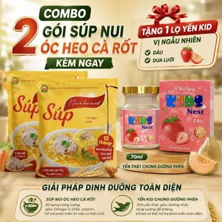 combo 2 sup nui óc heo Cây Thị   [ kèm 1 hợp yến ] .