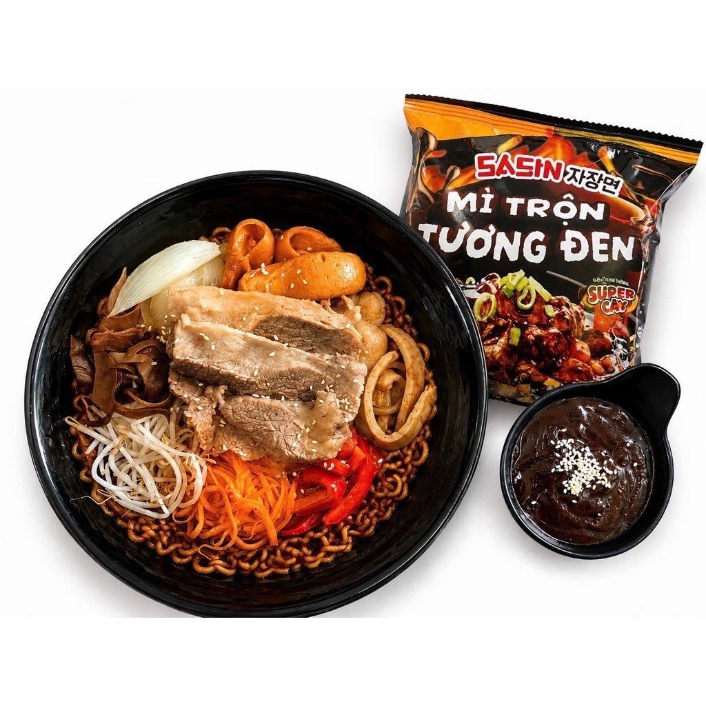 Thùng 5 gói mì tương đen sasin ngon ngon