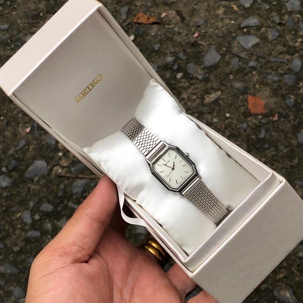 Đồng hồ Nữ Seiko tank dây khoá zin fullbox