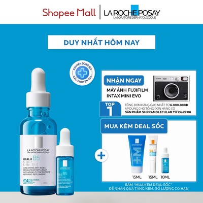 [VB HO Hyalu] Bộ sản phẩm hỗ trợ làm mờ nếp nhăn La Roche-Posay Hyalu B5 Suractivated Serum 30ml