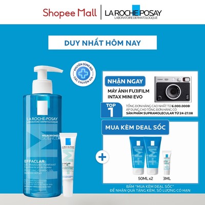 [VB] Bộ đôi làm sạch và giảm mụn nhanh La Roche-Posay Effaclar Foaming Gel 400ml & Effaclar Duo+ M 15ml