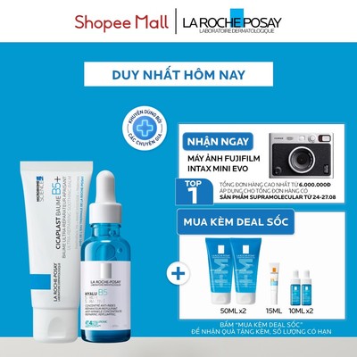 [VB] Bộ đôi phục hồi & dưỡng ẩm da chuyên sâu La Roche-Posay Cicaplast Baume B5+ & Hyalu B5 Suractived Serum