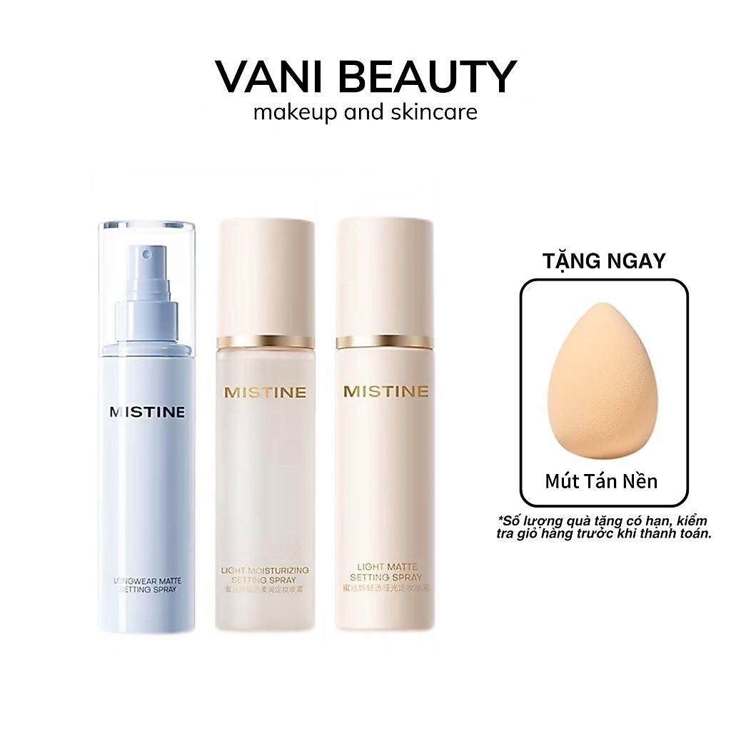 Xịt khoá nền Mistine Light Matte Setting Spray (100ml)