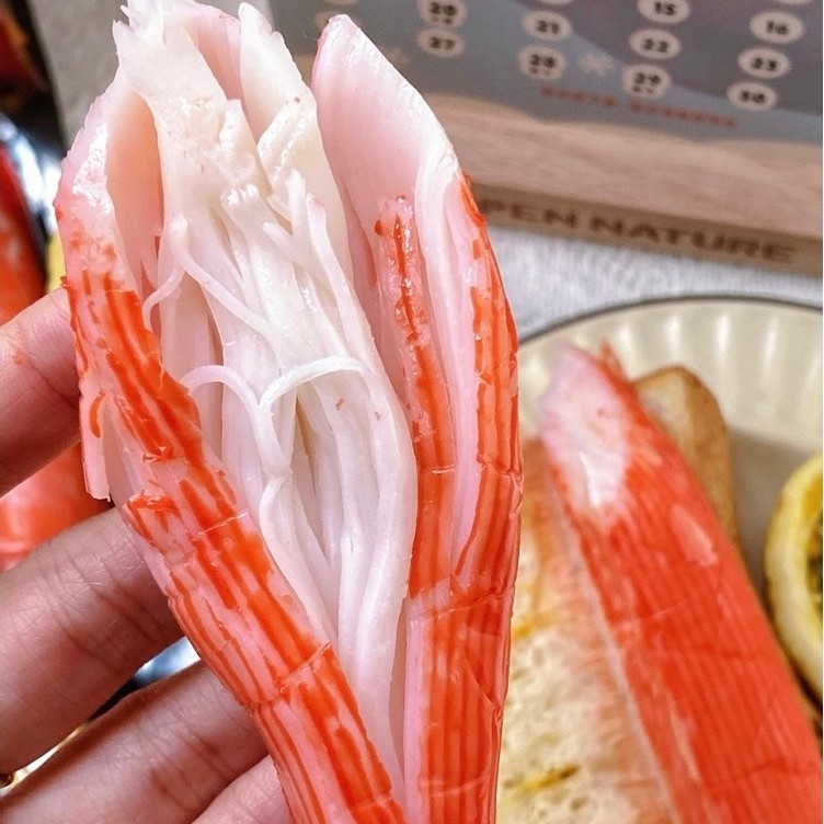 Thanh Cua Surimi Đông Lạnh 500g - Chuyên Dùng Nấu Lẩu, Kimbap, Chiên Xù, Ăn Liền Thơm Ngon