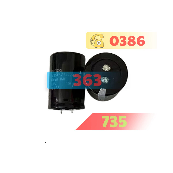 Tụ hóa EPCOS B43547-A5477-M450, 450V – 470µF.