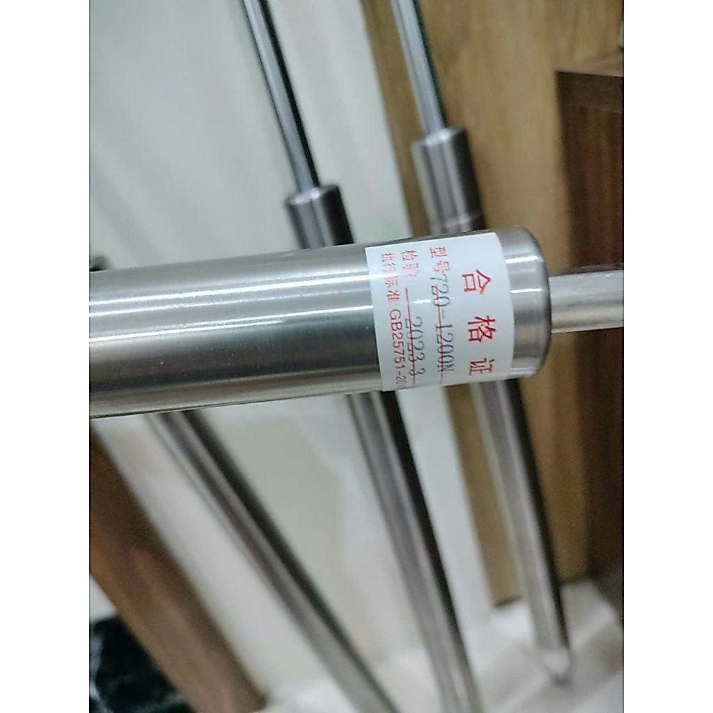 Ty hơi inox 304 1200N – Gas Spring lực 1200N, chiều dài tối đa 720mm, ty nâng nắp/cửa công nghiệp