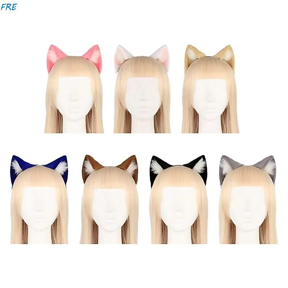 Băng đô tai mèo FRE, Băng đô Gothic nhân tạo động vật, Cosplay nhân tạo Furry Gothic lolita lolita t