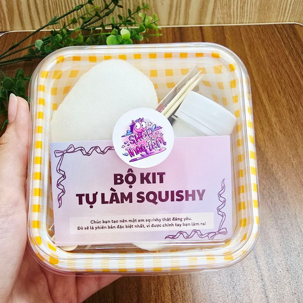 BỘ KIT LÀM SQUISHY BẰNG MÚT HÌNH DÂU DỄ THƯƠNG [Shop Thảo Tâm]