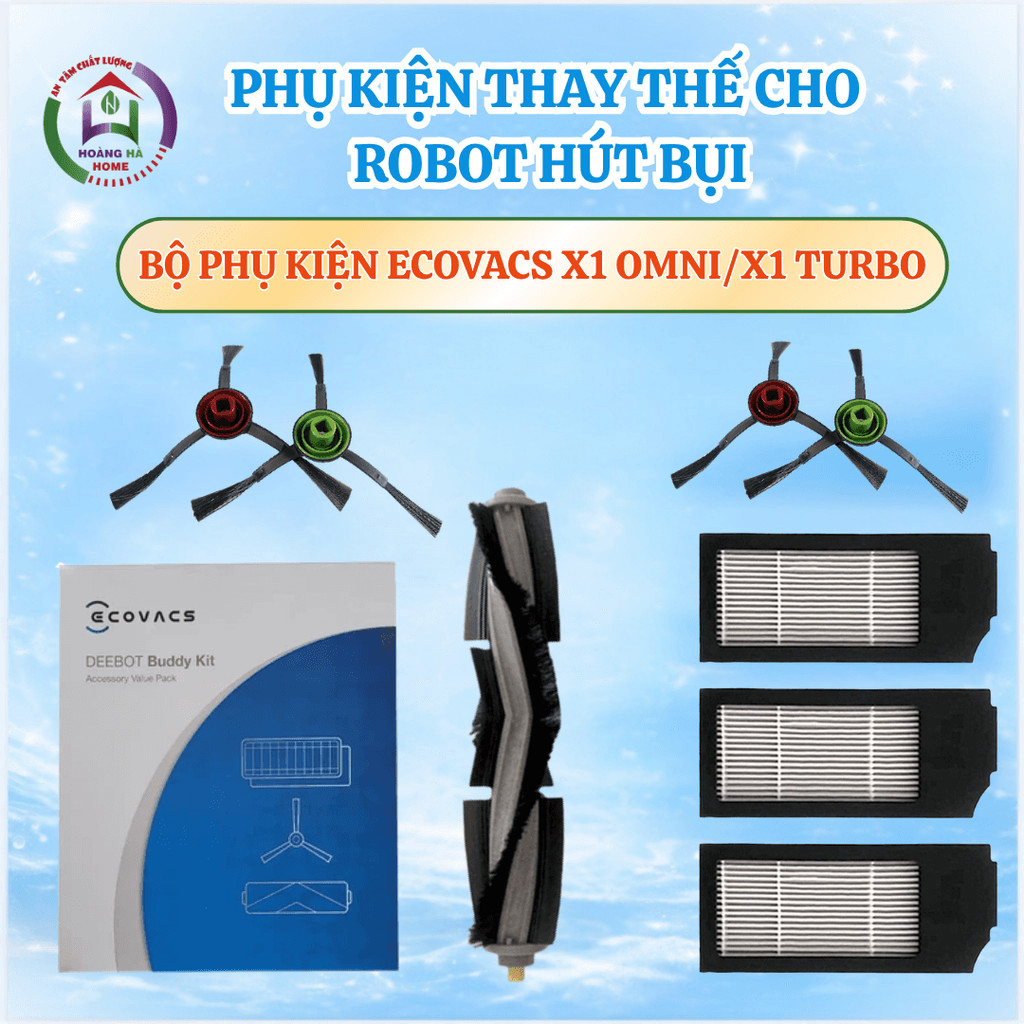 Phụ kiện robot hút bụi lau nhà Ecovacs X1 omni, X1 turbo-Phụ kiện Ecovacs X1