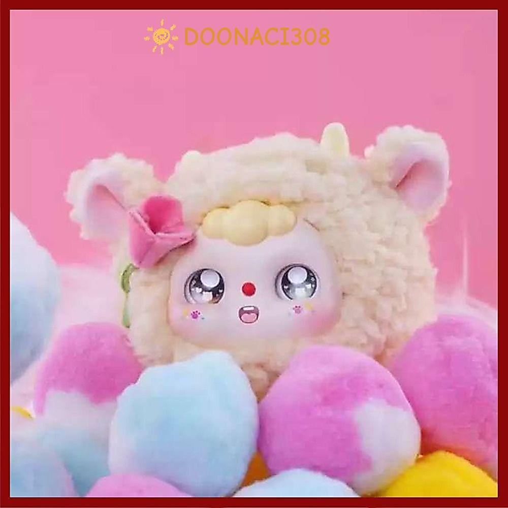 DOONACI308 Doubao Móc Khóa Sang Trọng, Túi Mặt Dây Hoạt Hình Doubao Sang Trọng Series Hộp, Hộp Quà T