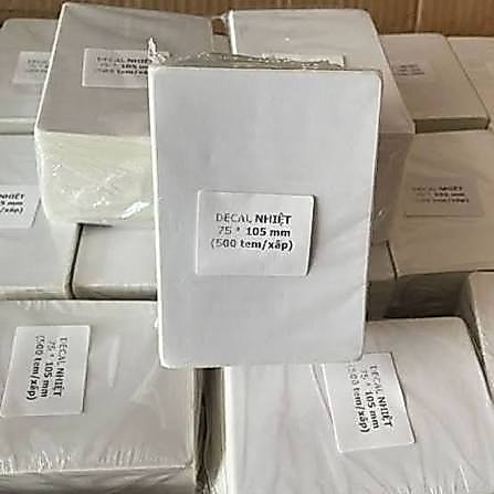 [A7 - Tệp 500 Tem] Decal Nhiệt A7, Giấy In Nhiệt A7, Giấy In Tem A7, Giấy In Vận Đơn A7